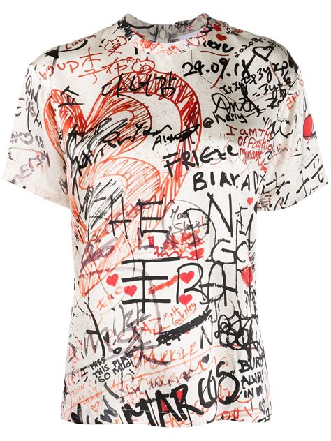 Burberry Doodle Print T